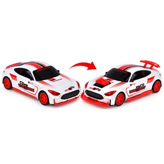 JOKO RC Auto s Transformáciou – zmena vzhľadu športovej karosérie, rýchlosť až 15 km/h, biele