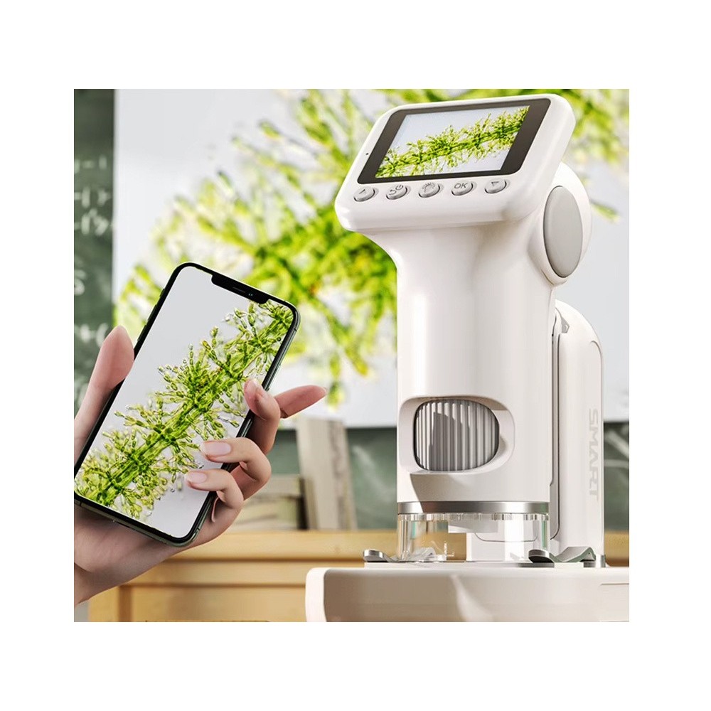 JOKO Digitálny Mikroskop s  LCD obrazovkou, 1600x zväčšenie, 1080P, Funkcia Fotografovania, Nahrávanie Videa,