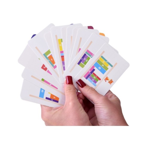 JOKO Drevená Balančná Puzzle Hra s Mačkou, kartičky
