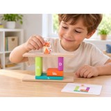 JOKO Drevená Balančná Puzzle Hra s Mačkou, kartičky