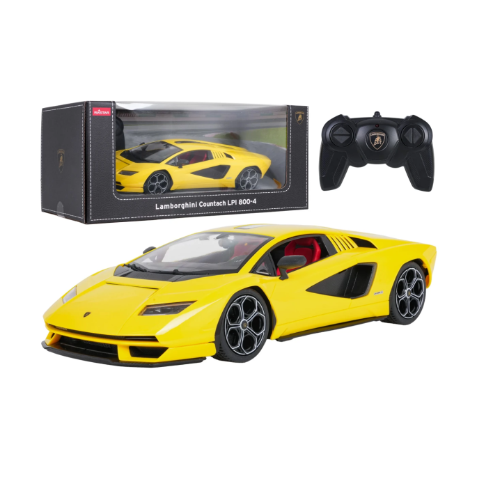 Rastar RC Auto Lamborghini Countach LPI 800-4 na diaľkové ovládanie, žlté