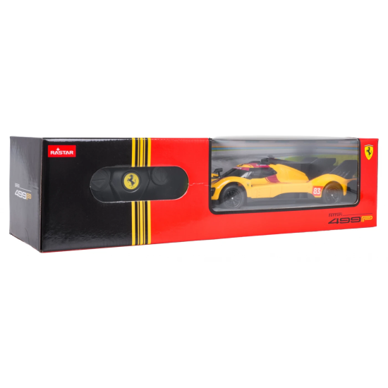 Rastar RC Auto Ferrari 499P 1:24 na diaľkové ovládanie, žlté