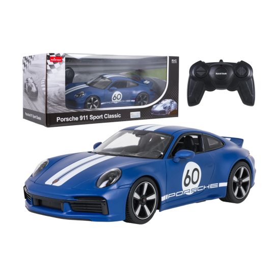 Rastar RC Auto Porsche 911 Sport Classic na diaľkové ovládanie 1:16, modré