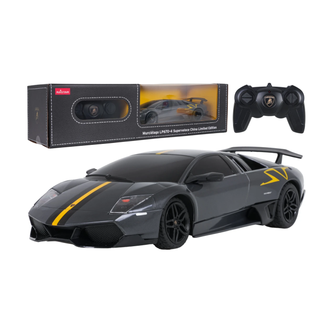 Rastar RC Auto Murcielago LP670-4 Superveloce na diaľkové ovládanie, sivé