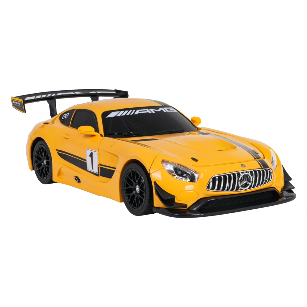 Rastar RC Autorobot Mercedes-AMG GT3 a Bumblebee Transformer Robot 2v1 na diaľkové ovládanie so svetlom a zvukom, žlté