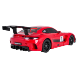 Rastar RC Autorobot Mercedes-AMG GT3 a Bumblebee Transformer Robot 2v1 na diaľkové ovládanie so svetlom a zvukom, červené