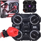 JOKO Hudobný Elektronický Boxerský Terč, Nástenný Hudobný Box so Svetelnými Efektami + Boxerské Rukavice