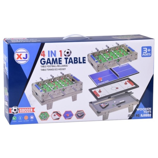 JOKO Multifunkčný Sôl 4v1, Stolný Futbal, Ping pong, Biliard, Air Hokej