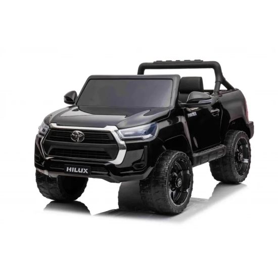 JOKO Elektrické autíčko TOYOTA Hillux 4x4, kožené sedadlo, penové kolesá, FM rádio, čierne
