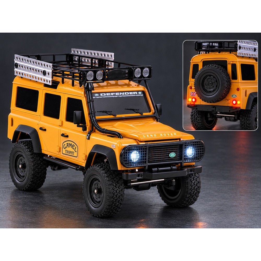JOKO RC Auto Land Rover Off Road 110 4x4 na diaľkové ovládanie, so svetlom, oranžové