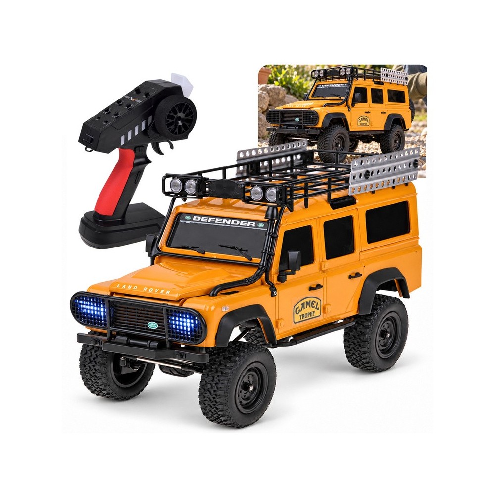 JOKO RC Auto Land Rover Off Road 110 4x4 na diaľkové ovládanie, so svetlom, oranžové