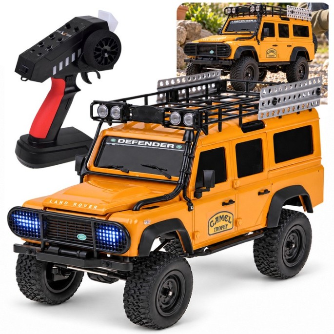 JOKO RC Auto Land Rover Off Road 110 4x4 na diaľkové ovládanie, so svetlom, oranžové