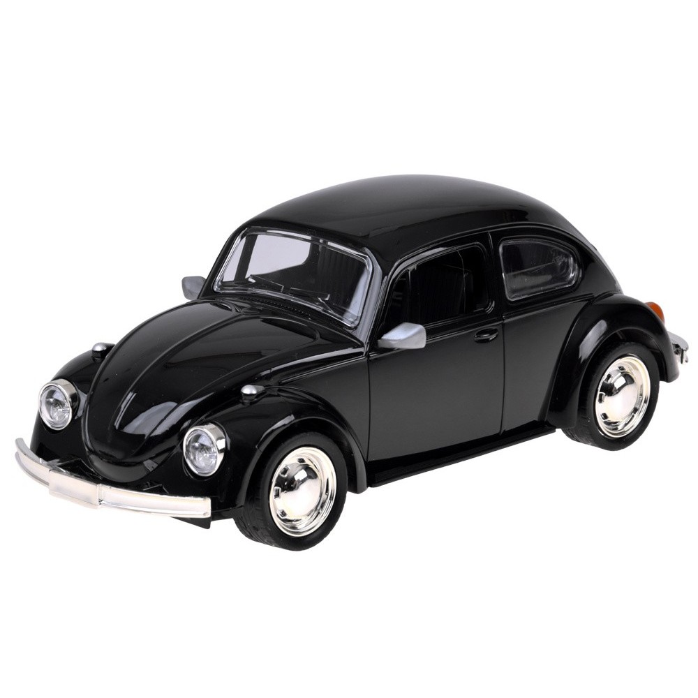 JOKO RC Auto Chrobák Beetle Retro veterán 1:16 so svetlom, na diaľkové ovládanie, čierne