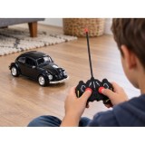JOKO RC Auto Chrobák Beetle Retro veterán 1:16 so svetlom, na diaľkové ovládanie, čierne