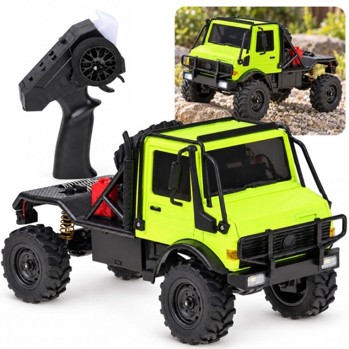 JOKO RC Terénne Auto U4000 MN-333 4x4 na diaľkové ovládanie, s LED svetlom, zelené