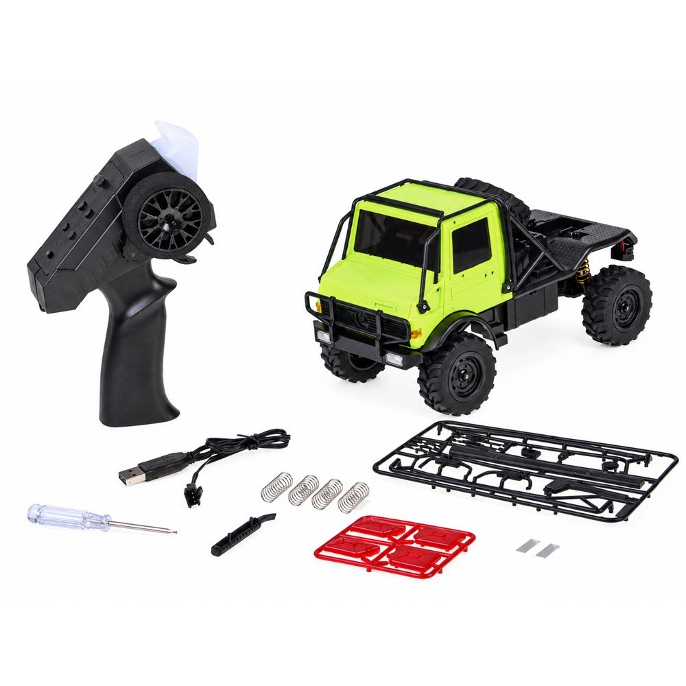 JOKO RC Terénne Auto U4000 MN-333 4x4 na diaľkové ovládanie, s LED svetlom, zelené