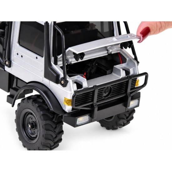 JOKO RC Terénne Auto U4000 MN-333 4x4 na diaľkové ovládanie, s LED svetlom, strieborné