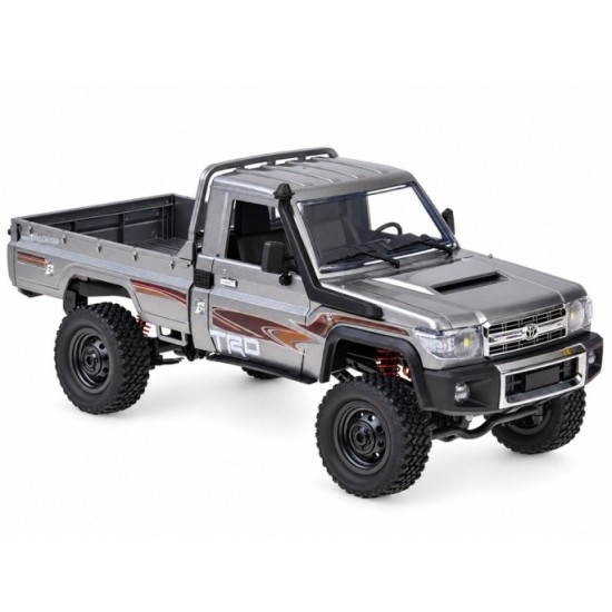 JOKO RC Auto Toyota Land Cruiser Pickup 4×4 na diaľkové ovládanie so svetlom, strieborné
