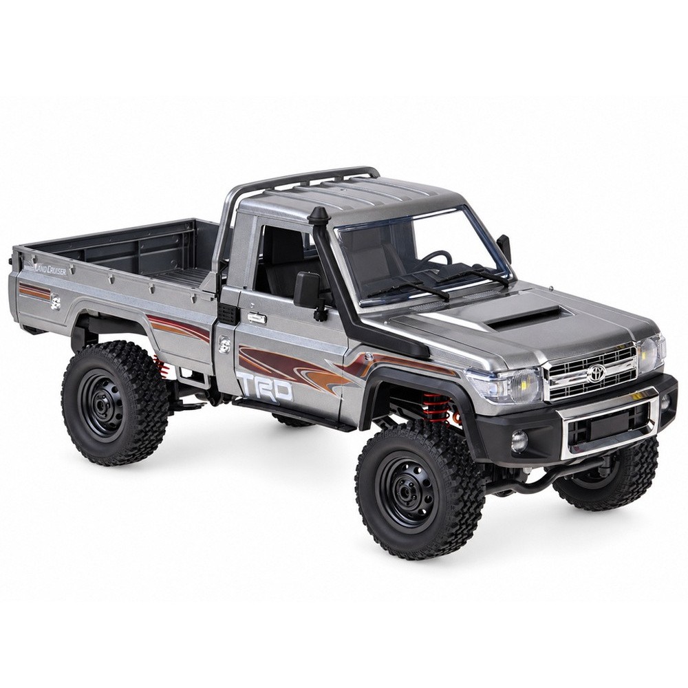 JOKO RC Auto Toyota Land Cruiser Pickup 4×4 na diaľkové ovládanie so svetlom, strieborné