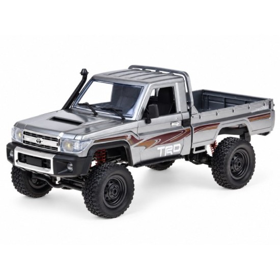 JOKO RC Auto Toyota Land Cruiser Pickup 4×4 na diaľkové ovládanie so svetlom, strieborné