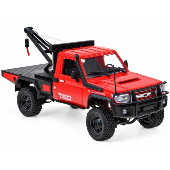 JOKO RC Auto Toyota Land Cruiser + Navijak s lanom a hákom 1:12 4×4 na diaľkové ovládanie, žlté