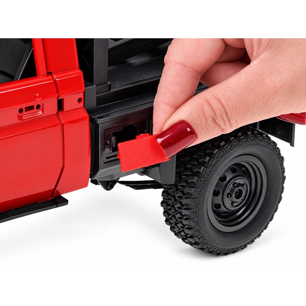 JOKO RC Auto Toyota Land Cruiser + Navijak s lanom a hákom 1:12 4×4 na diaľkové ovládanie, žlté