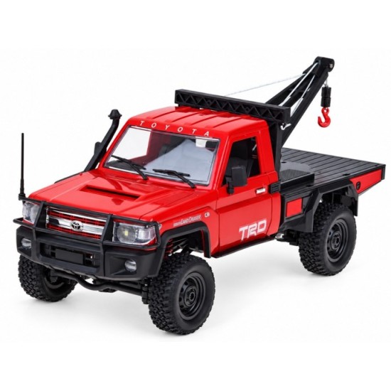 JOKO RC Auto Toyota Land Cruiser + Navijak s lanom a hákom 1:12 4×4 na diaľkové ovládanie, žlté