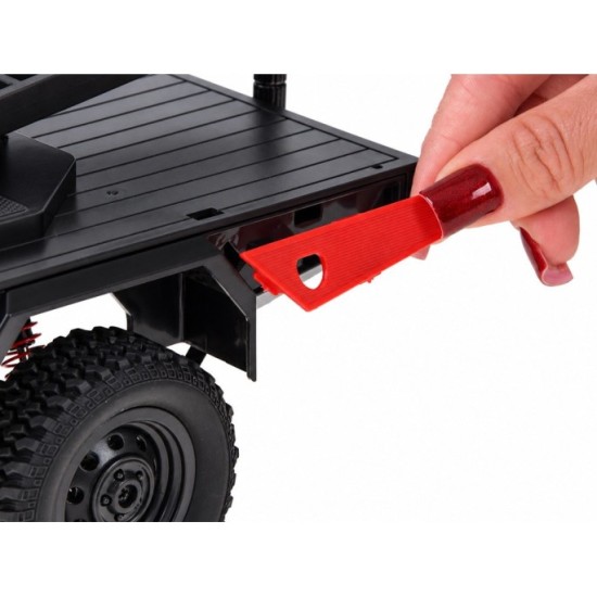 JOKO RC Auto Toyota Land Cruiser + Navijak s lanom a hákom 1:12 4×4 na diaľkové ovládanie, žlté