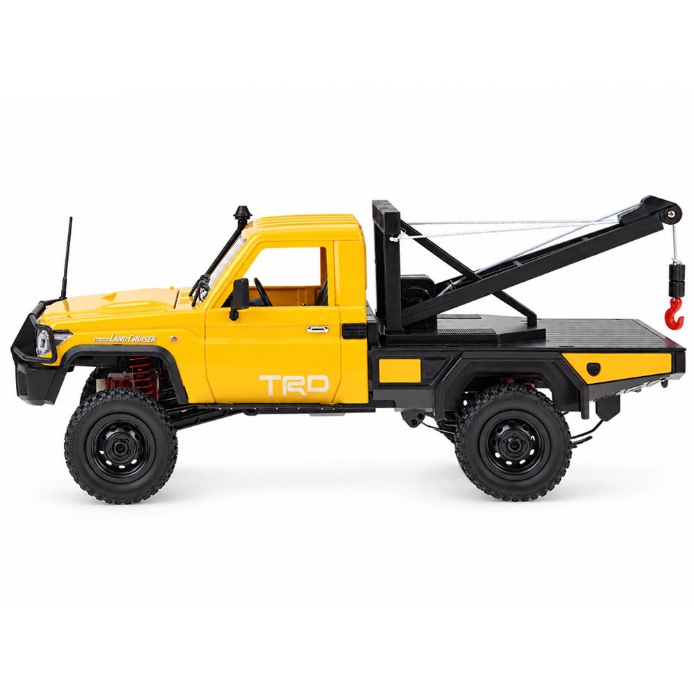 JOKO RC Auto Toyota Land Cruiser + Navijak s lanom a hákom 1:12 4×4 na diaľkové ovládanie, žlté