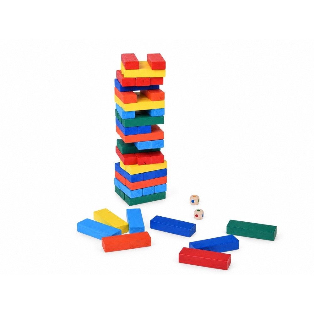 JOKO Drevená Veža JENGA, farebná