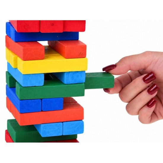 JOKO Drevená Veža JENGA, farebná