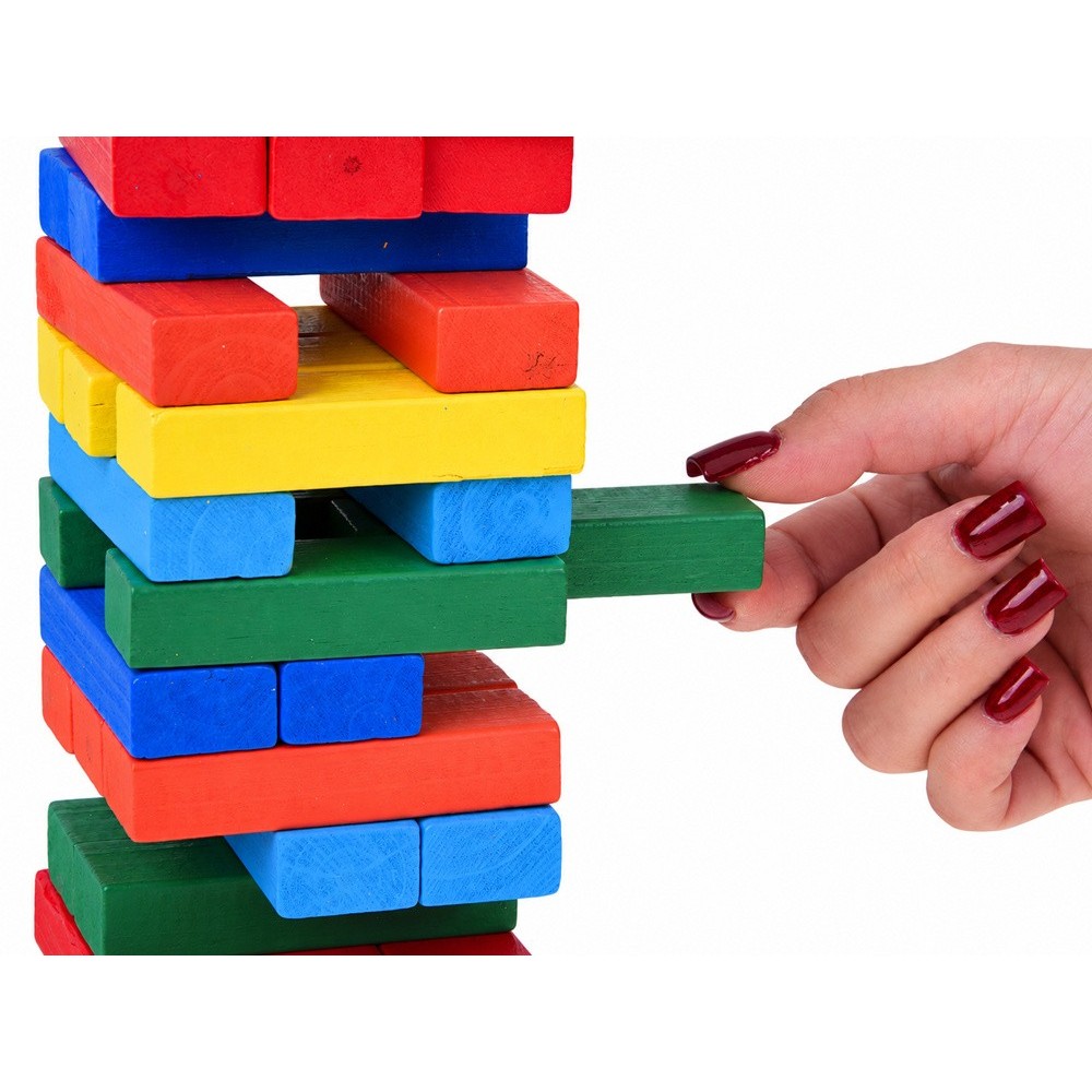 JOKO Drevená Veža JENGA, farebná