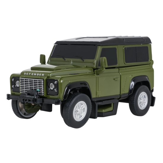 Rastar RC Auto Robot Land Rover Defender na diaľkové ovládanie 2v1, so svetlom a zvukom, zelené