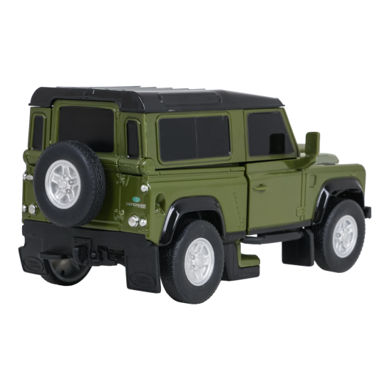 Rastar RC Auto Robot Land Rover Defender na diaľkové ovládanie 2v1, so svetlom a zvukom, zelené