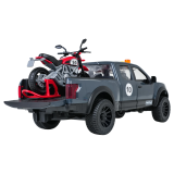 JOKO Auto Jeep Off-Road s vlečkou + Motorka, so svetlom a zvukom