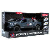 JOKO Auto Jeep Off-Road s vlečkou + Motorka, so svetlom a zvukom