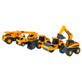 JOKO Sada Autíčka, Bager, Žeriav, Buldozér, Sklápač, Valec so svetlom a zvukom