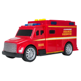 JOKO Sada Hasičské autíčka, Vrtulník, Dodávka, Auto Pick Up, so svetlom a zvukom