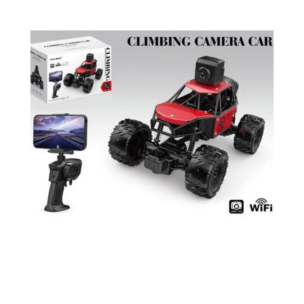 JOKO RC Auto Crawler s Kamerou WiFi na diaľkové ovládanie, červené