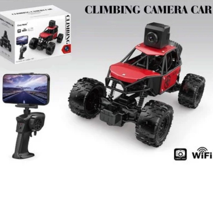 JOKO RC Auto Crawler s Kamerou WiFi na diaľkové ovládanie, červené
