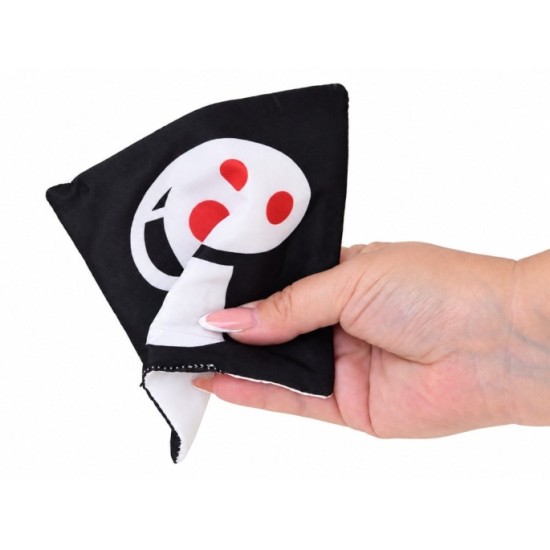 JOKO Kontrastné Obojstranné Senzorické karty pre bábätká v púzdre, čierno-biele