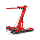 Mould King Technická Stavebnica Žeriav 8506ks na diaľkové ovládanie s 20 motormi, vysuvné rameno s dĺžkou 160cm, červený