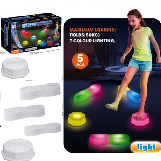 JOKO Osvetlené Senzorické Platformy, nosnosť 50kg, 7 LED farieb
