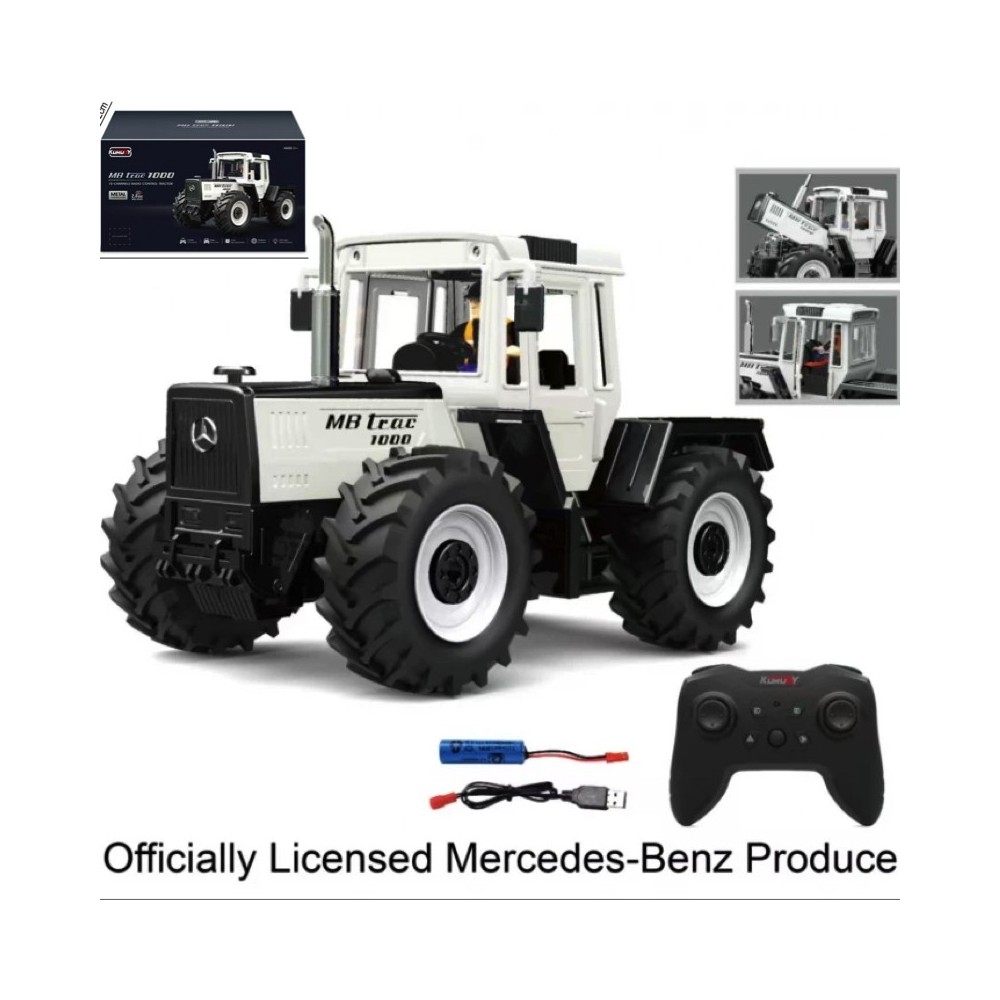JOKO RC Traktor Mercedes Benz na diaľkové ovládanie, biely