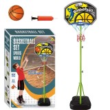 JOKO Detský Basketbalový Kôš, Nastavitelľný 145-190cm + Lopta, Pumpa