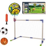 JOKO Futbalová bránka s basketbalovým košom 2v1, lopta, pumpa