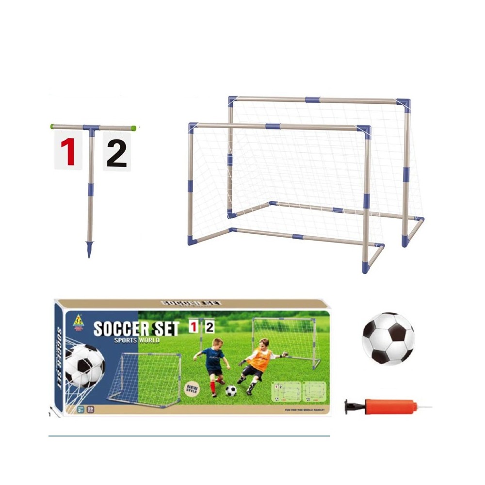 JOKO Sada Futbalové bránky 2 kusy, počítadlo gólov, lopta, pumpa
