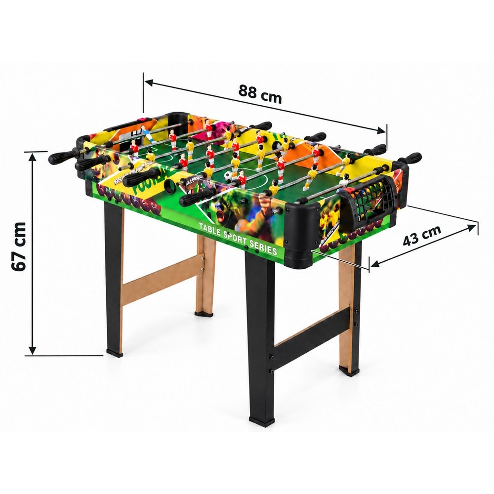 JOKO Multifunkčný Hrací Stôl 4v1 Stolný futbal, Biliard, Ping Pong, Air hokej