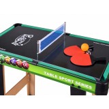 JOKO Multifunkčný Hrací Stôl 4v1 Stolný futbal, Biliard, Ping Pong, Air hokej