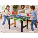 JOKO Multifunkčný Hrací Stôl 4v1 Stolný futbal, Biliard, Ping Pong, Air hokej